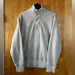Old Navy Men's Light Gray Zip-Up Sweater